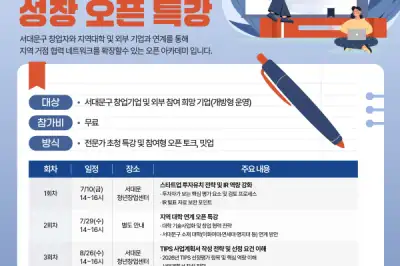 서대문구, 청년 창업기업 맞춤형 역량 강화