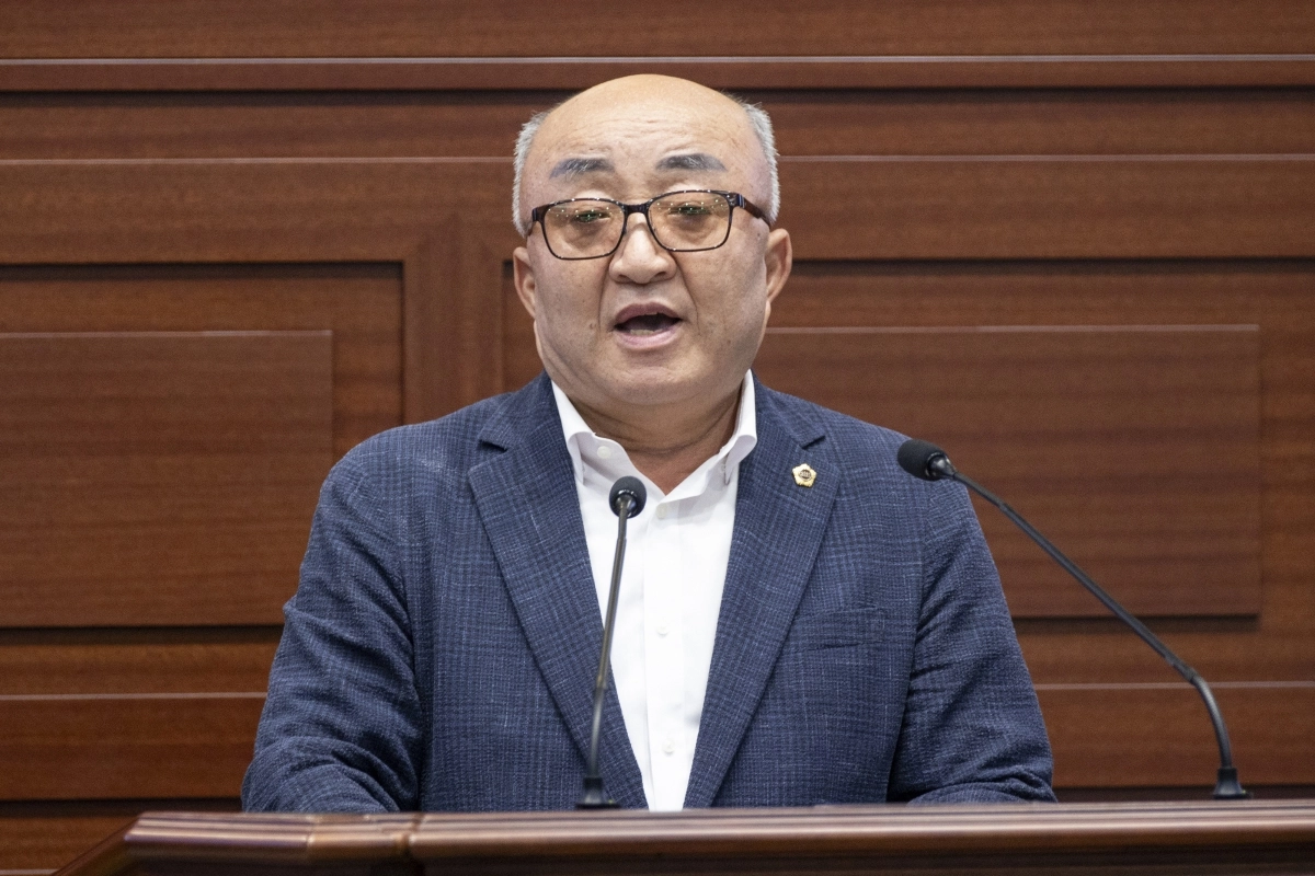 지난 26일 열린 제363회 임시회 제2차 본회의 5분 자유발언을 하는 김홍구 의원. 경북도의회 제공