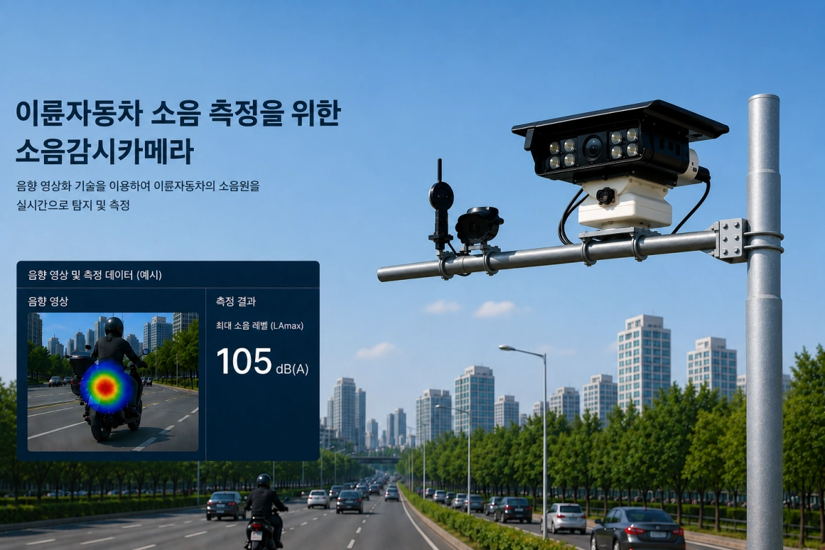 이륜차 소음감시카메라 이미지