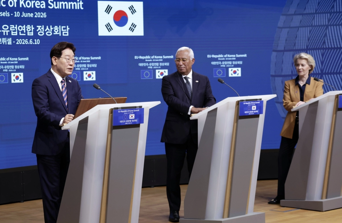 이재명 대통령, 한-EU 공동언론발표