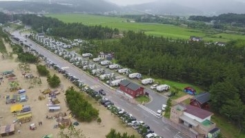 강원 동해시 망상오토캠핑장 전경. 연합뉴스