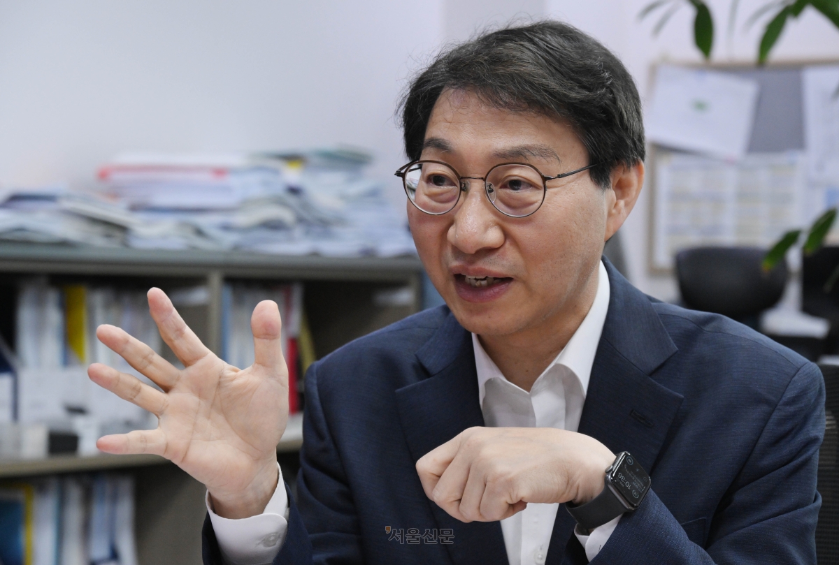 김성주 국민연금공단 이사장.  안주영 전문기자