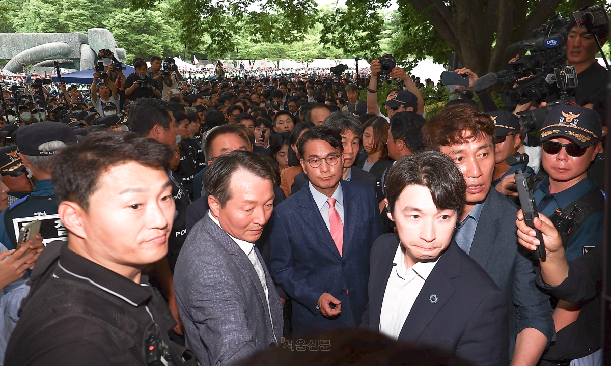 국조특위 올림픽공원 개표소