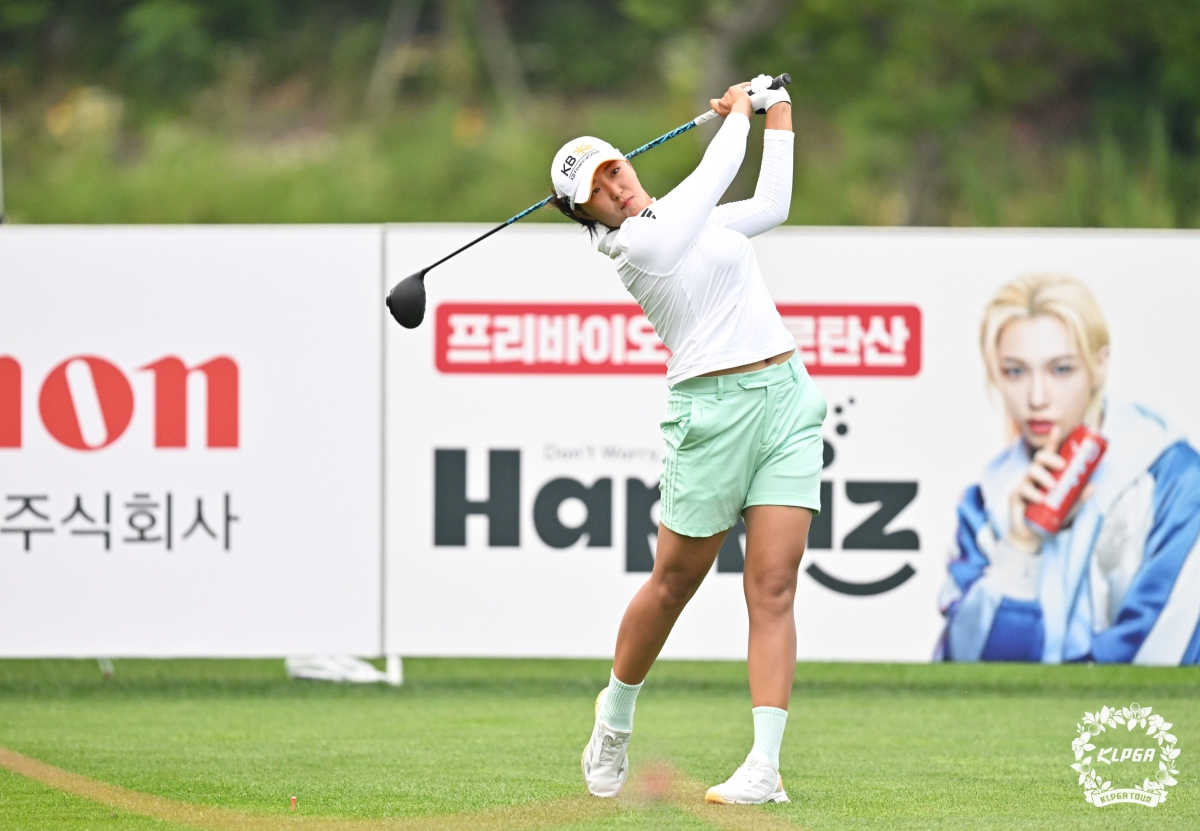 박예지의 드라이버 스윙. KLPGA 제공.