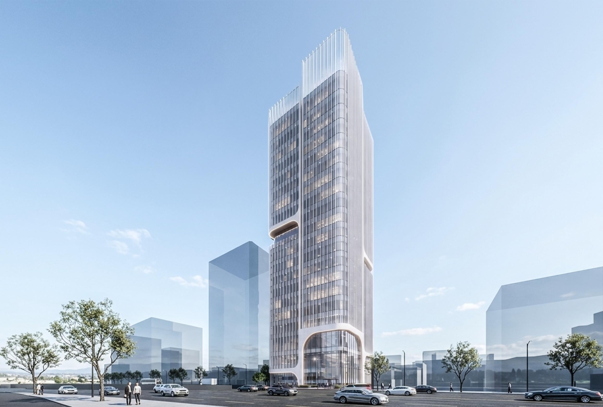 강남구 신사역 인근에 들어설 지하 8층 지상 20층 규모 업무시설 조감도. 서울시 제공
