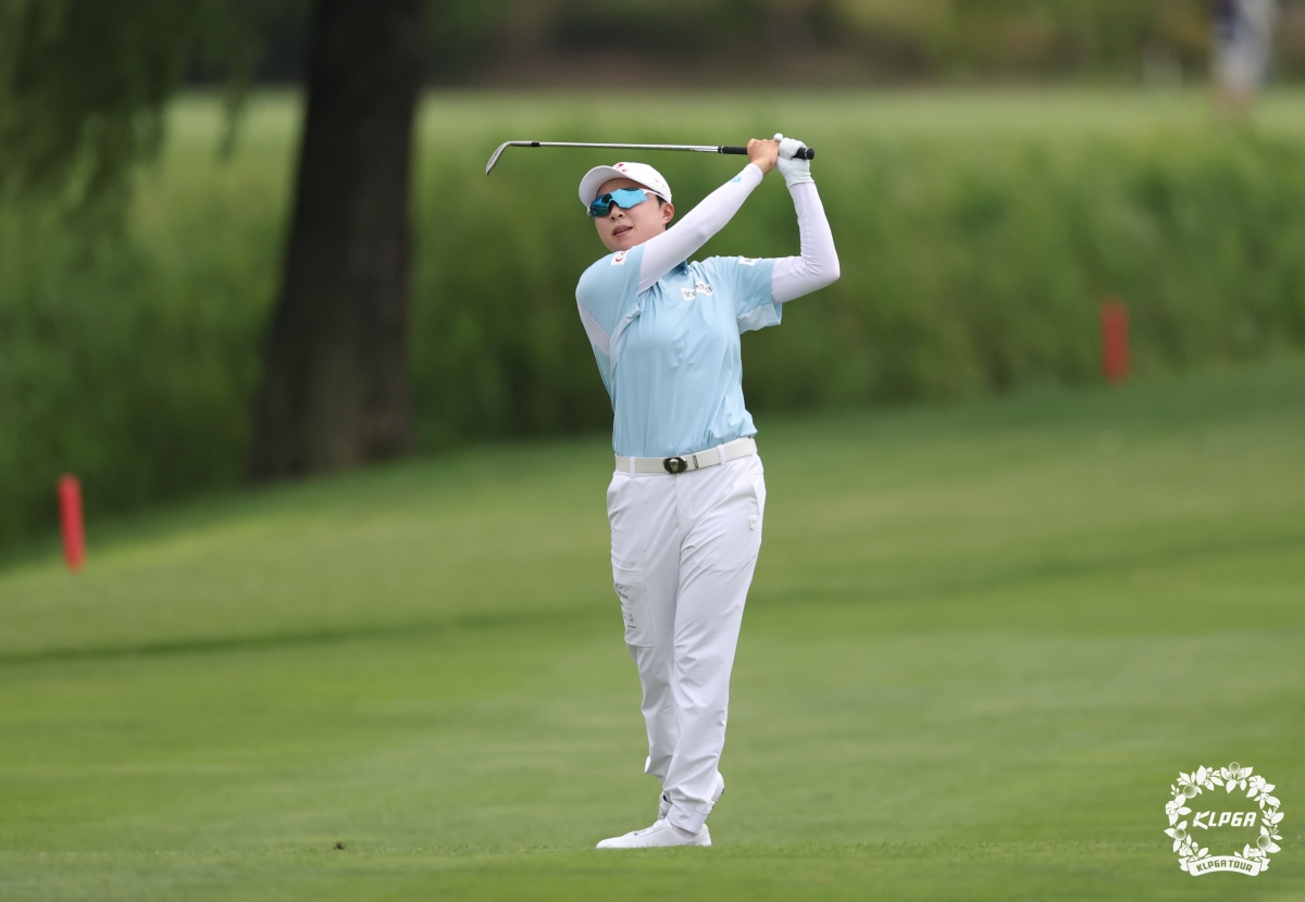 김효주의 아이언샷. KLPGA 제공.