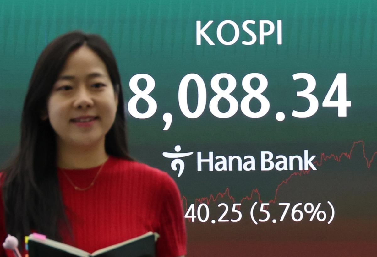 코스피 8,000선 회복