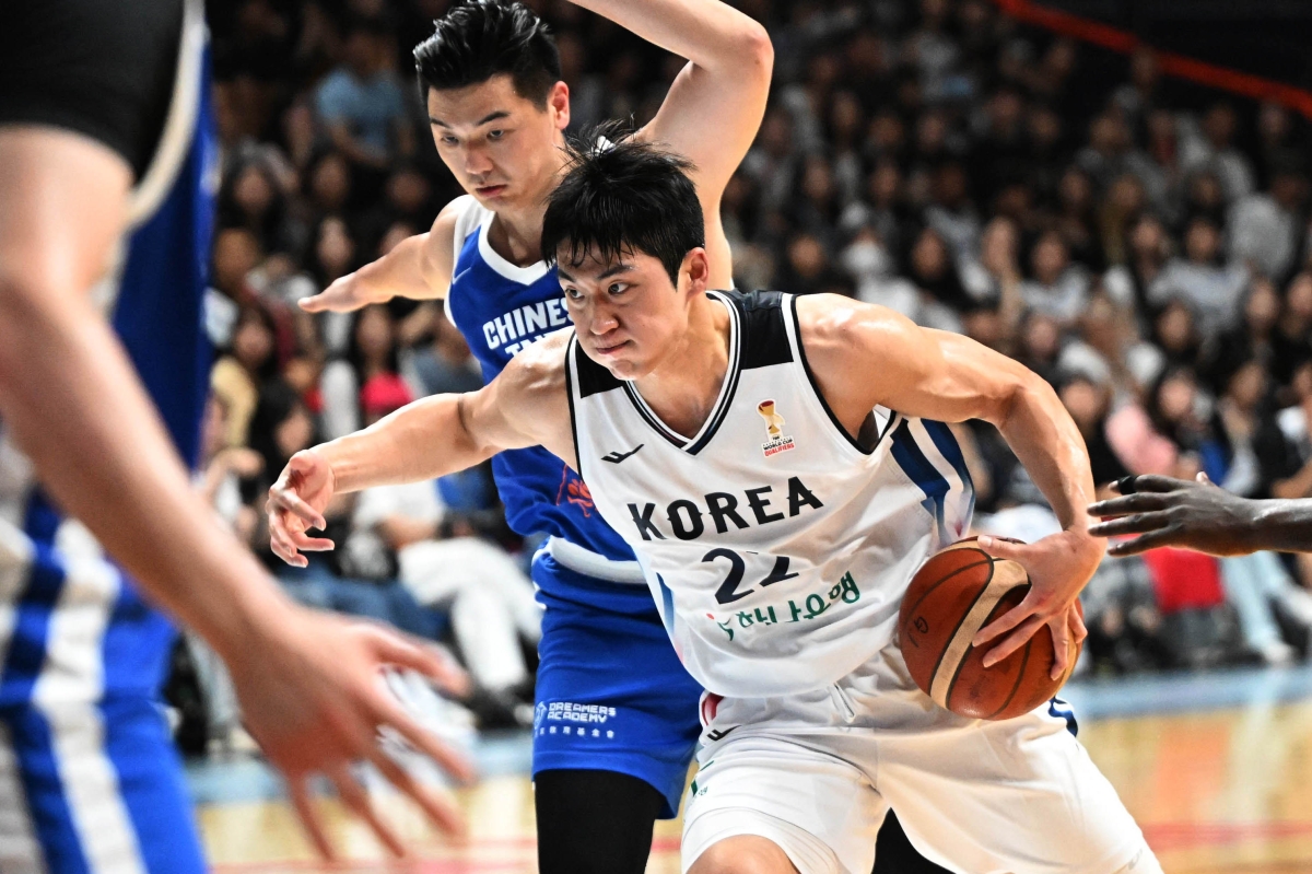 대한민국 농구 대표팀이 3일 경기도 고양시 고양소노아레나에서 열린 2027 FIBA 월드컵 아시아 예선 1라운드 B조 윈도우3 대한민국과 대만의 경기에서 경기를 펼치고 있다. 2026.7.3 홍윤기 기자