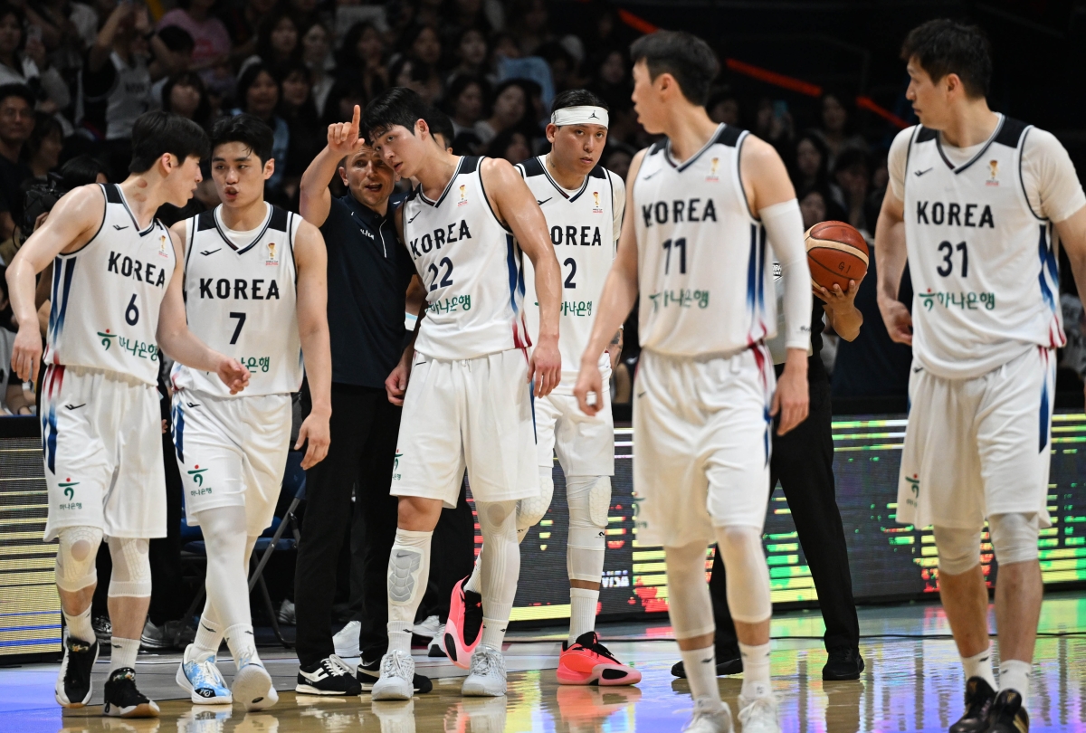 대한민국 농구 대표팀이 3일 경기도 고양시 고양소노아레나에서 열린 2027 FIBA 월드컵 아시아 예선 1라운드 B조 윈도우3 대한민국과 대만의 경기에서 경기를 펼치고 있다. 2026.7.3 홍윤기 기자