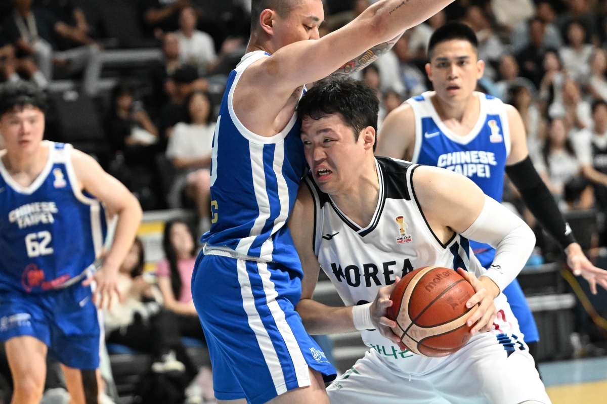 대한민국 농구 대표팀이 3일 경기도 고양시 고양소노아레나에서 열린 2027 FIBA 월드컵 아시아 예선 1라운드 B조 윈도우3 대한민국과 대만의 경기에서 경기를 펼치고 있다. 2026.7.3 홍윤기 기자