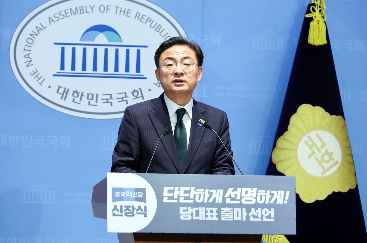 신장식, 조국혁신당 당 대표 출마 선언