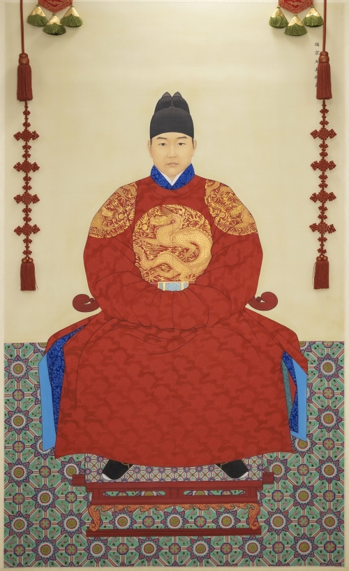 오는 7일부터 특별전 ‘우리 옷을 그리다: 권오창 화백 기증 복식인물화’에 전시되는 단종 어진의 모습. 국립대구박물관 제공