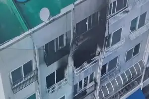 부산 서구 아파트서 화재…50대 주민 전신 2도 화상