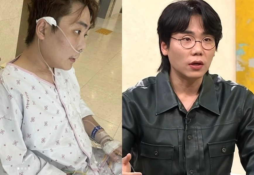 코미디언 송필근이 괴사성 췌장염 투병기를 공개했다. 송필근 인스타그램, 유튜브 채널 ‘새롭게 하소서’.