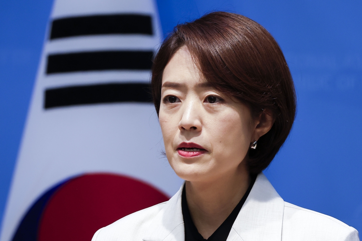 고민정 더불어민주당 의원이 8일 국회 소통관에서 당대표 출마 기자회견을 하고 있다. 2026.7.8 뉴시스