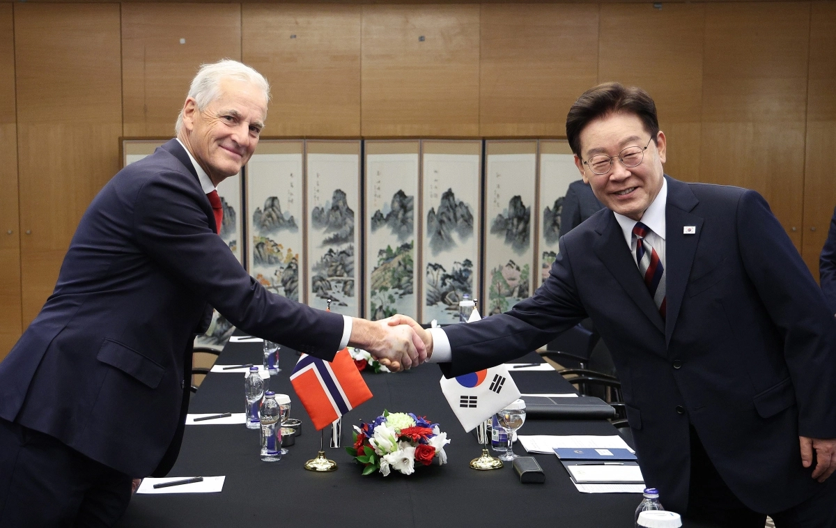 이재명 대통령과 노르웨이 총리