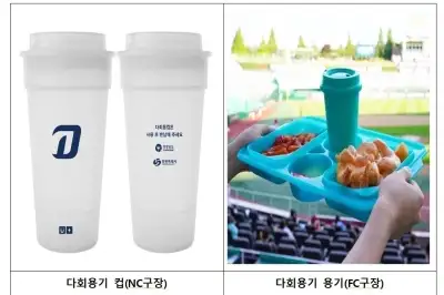 “응원은 뜨겁게, 쓰레기는 줄이게”…경남도·프로구단 다회용기 협약