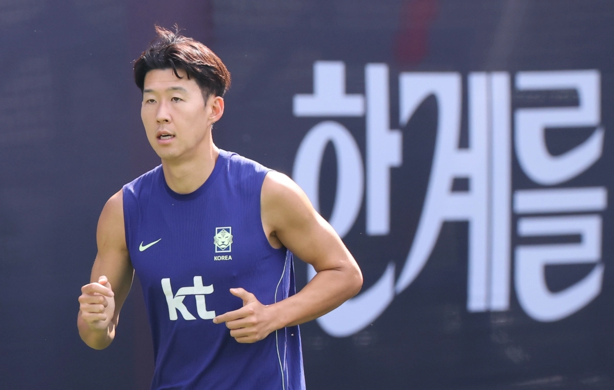 회복훈련 하는 손흥민