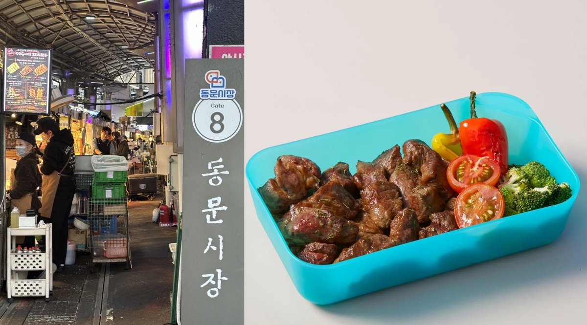 제주도는 오는 23일부터 제주시 동문재래시장 야시장 32개 매장(다회용기 약 4000개 분량)을 대상으로 다회용기 순환체계를 시범 운영한다. 제주도 제공