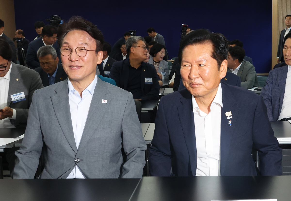 정청래 전 대표와 김민석 전 총리