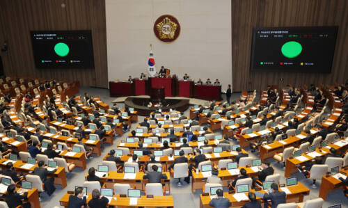 국회 본회의장. 연합뉴스
