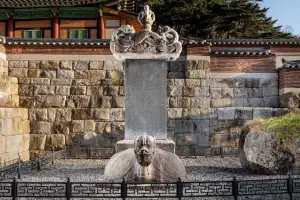 ‘한파에 균열’ 낭원대사탑비, 보존처리 첫 공개