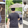 체면 접고 양산 편 남자들… 눈치보기엔 오늘도 최고 36도