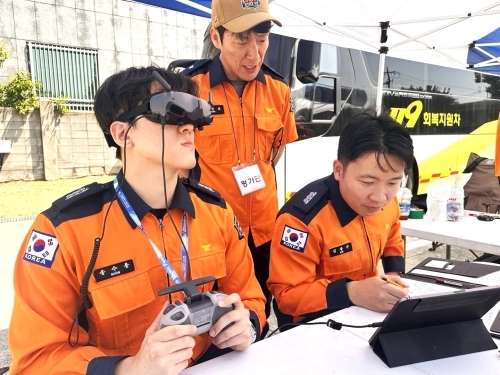 소방드론 운영 자료사진. 전북소방본부 제공