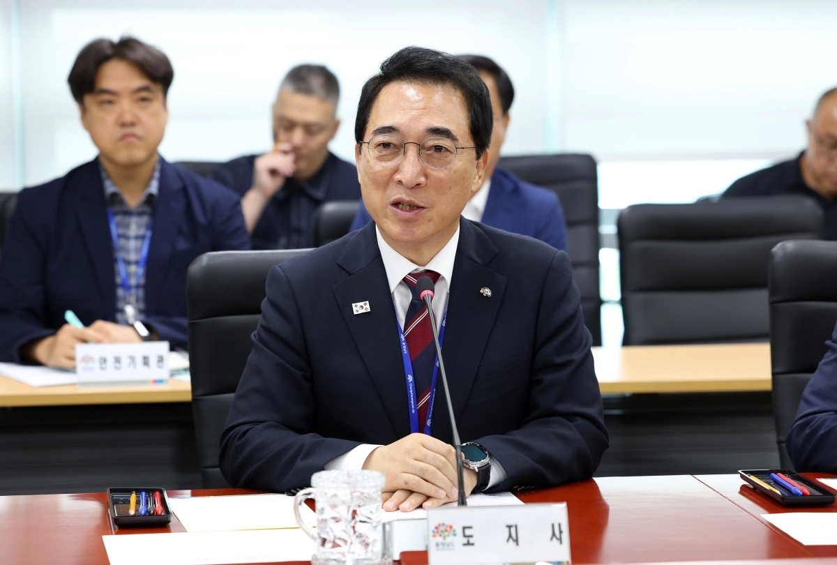 박수현 충남도지사가 14일 민선 9기 첫 실국원장회의에서 발언을 하고 있다. 도 제공