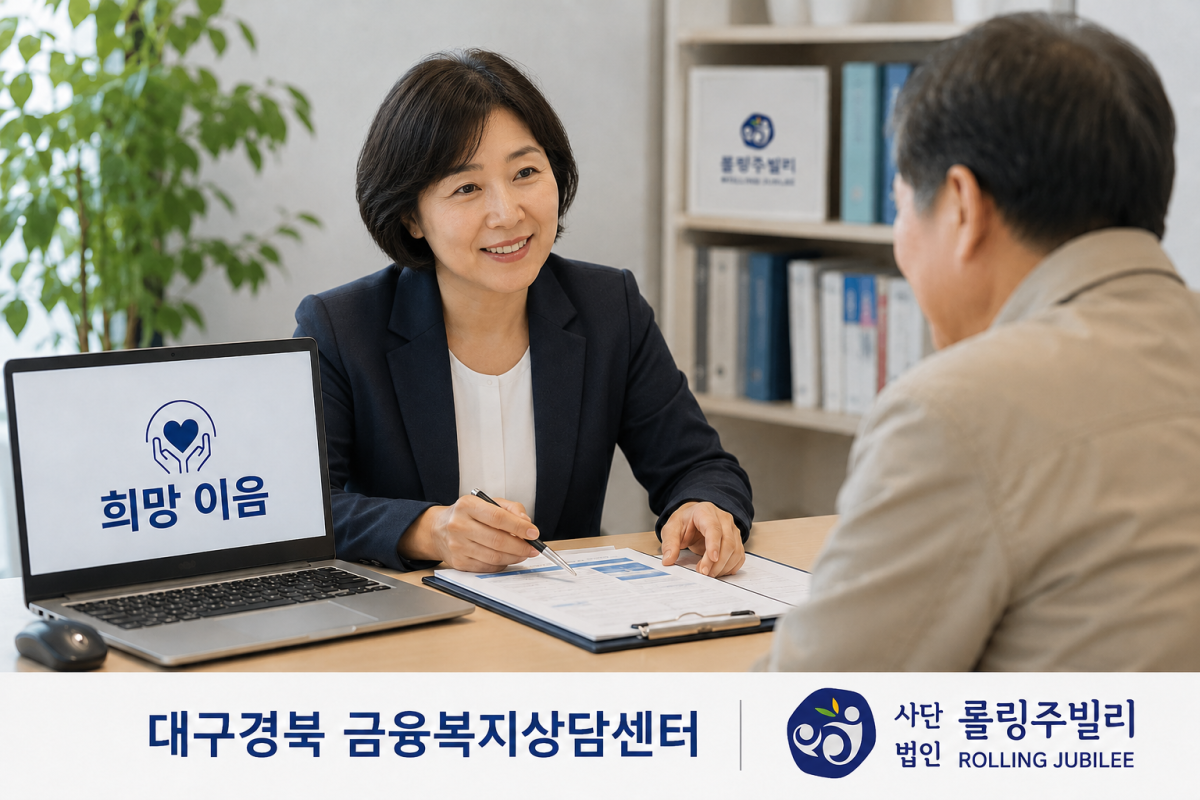 롤링주빌리 대구·경북 금융복지상담센터 인공지능(AI) 생성 이미지. 롤링주빌리 제공