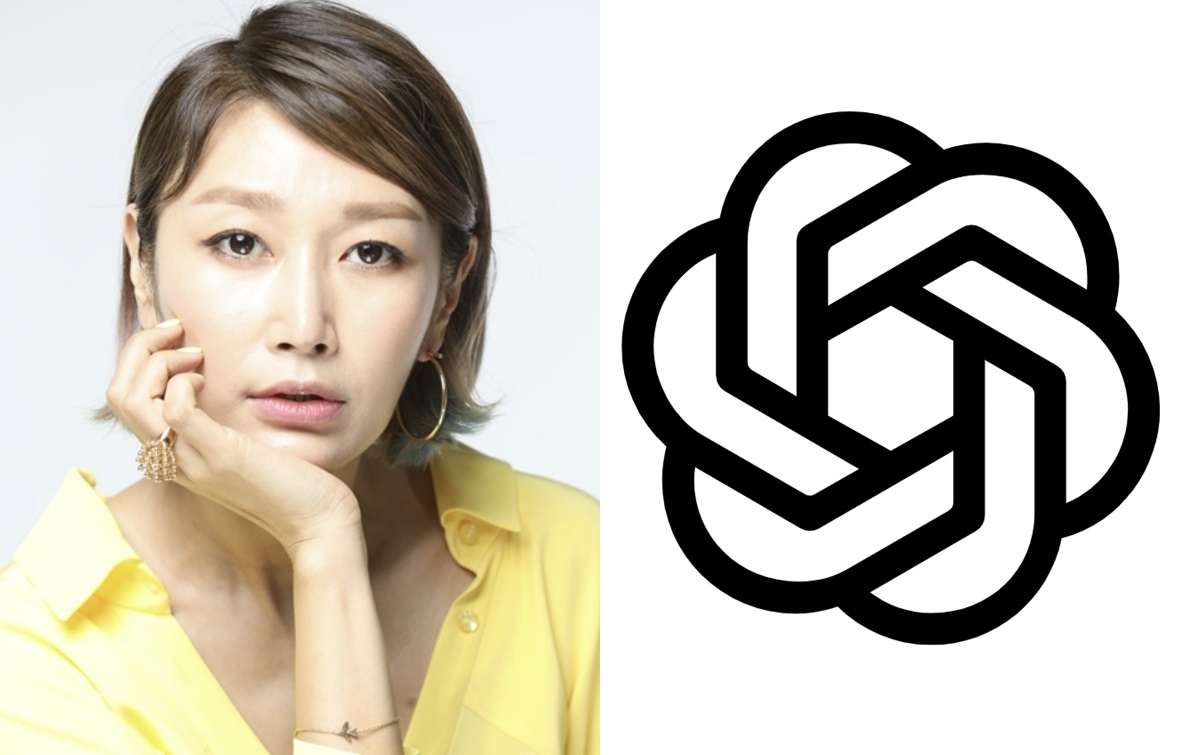 배우 겸 방송인 변정수. 오른쪽은 생성형 인공지능(AI) ‘챗GPT’. 자료 : 티엔엔터테인먼트·오픈AI