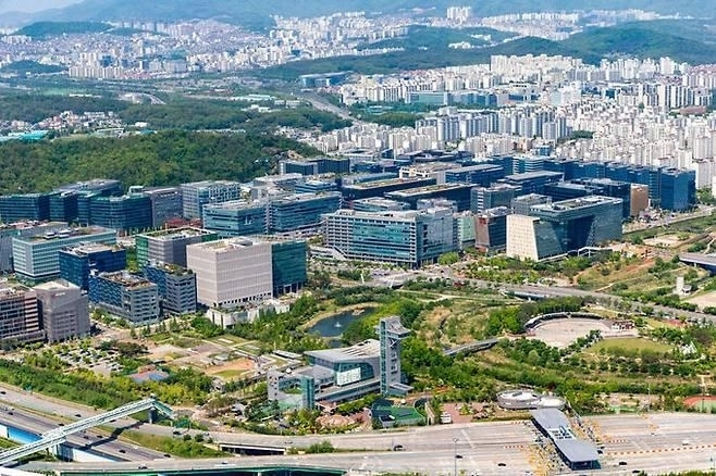 판교신도시 전경