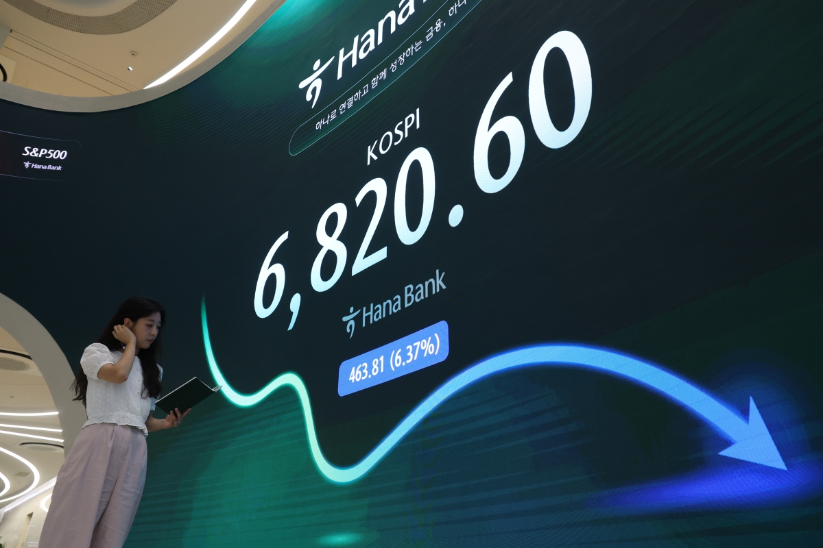 코스피 다시 7,000선 반납