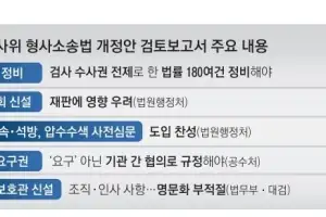 檢수사권 폐지 땐 ‘개별 법률 충돌’… “180개 규정까지 손봐야”