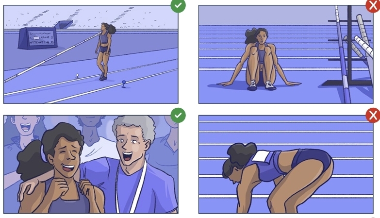 EBU의 여자 육상 중계 가이드. EBU 홈페이지