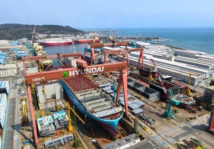 울산 동구 HD현대중공업 울산조선소 전경. HD현대중공업 제공