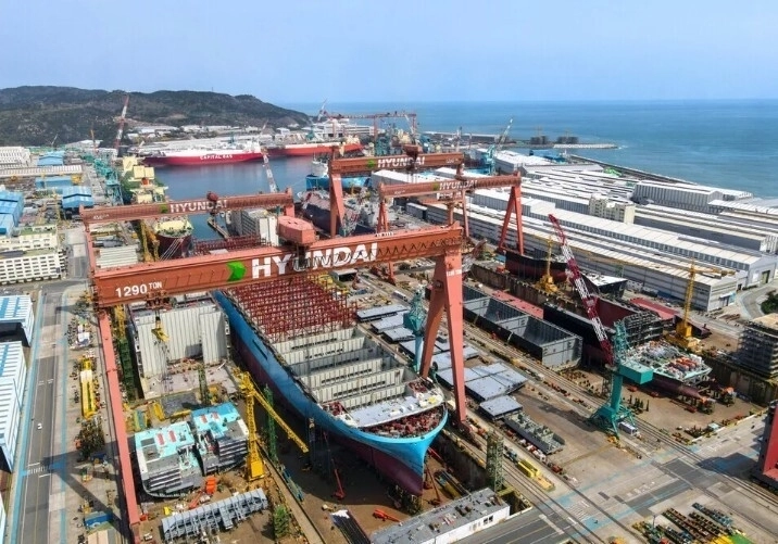 울산 동구 HD현대중공업 울산조선소 전경. HD현대중공업 제공