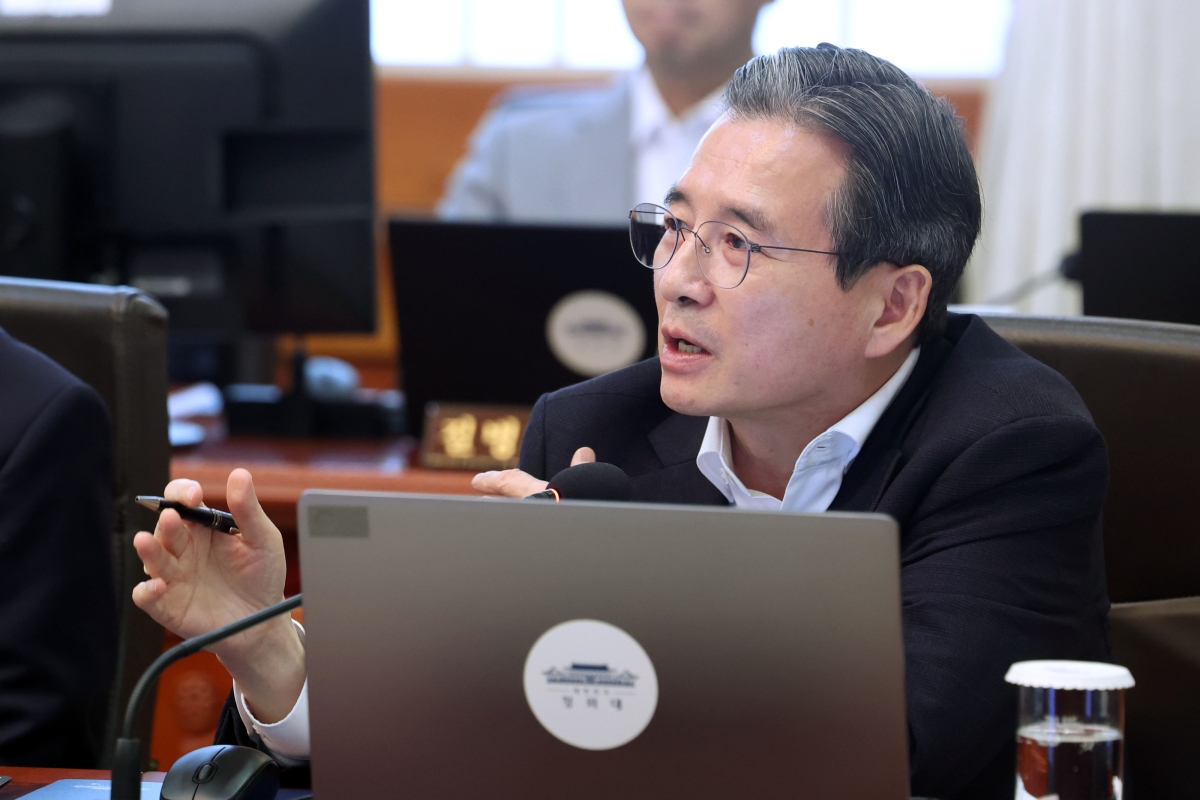 국무회의 발언하는 김용범 정책실장