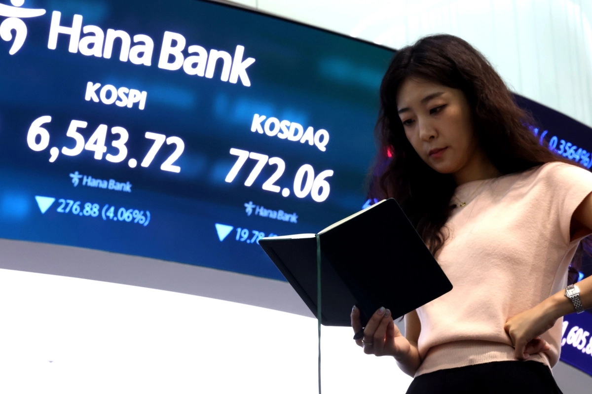코스피 개장 직후 4%대 급락