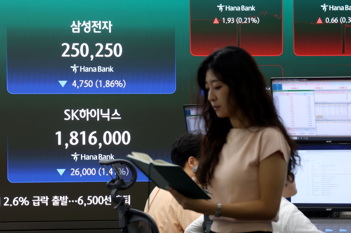 삼성전자·SK하이닉스 ‘하락 출발’