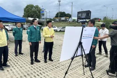 충주시 하천변 장박텐트 42동 강제철거한다