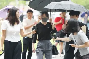 출입 막은 ‘올다르크’ 구속 기로… 취재진 질문엔 묵묵부답