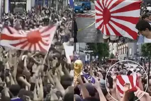 월드컵서 등장한 ‘욱일기’…CNN 등 문제점 공론화