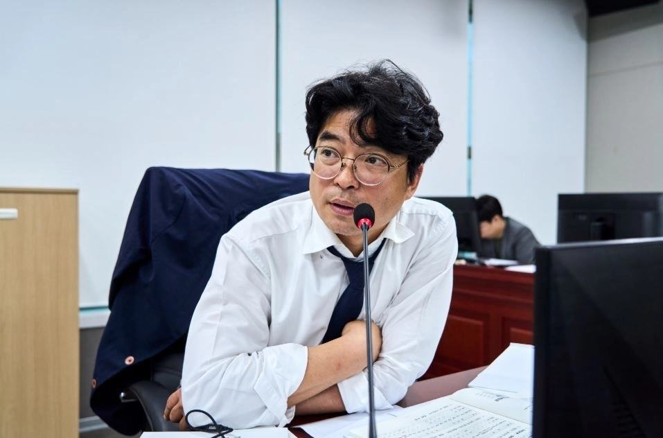 ▲ 지난 21일 열린 차세대융합기술원 업무보고에 참석한 박상현 의원(사진=경기도의회)