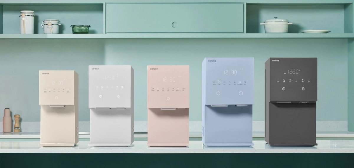 코웨이 ‘아이콘 얼음정수기’ 5종(미니·스탠다드·맥스·오리지널·RO) 풀라인업. 코웨이 제공