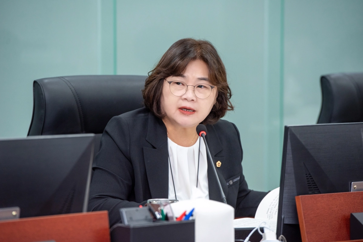 ▲제392회 임시회에서 보건복지위원회 대상으로 질의하고 있는 채정선 의원. (사진=경기도의회)