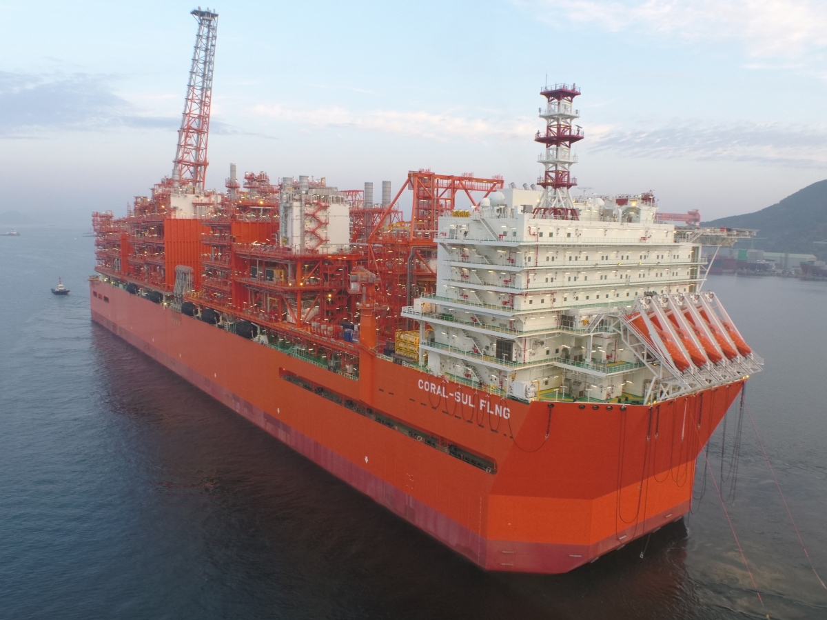 삼성중공업이 건조한 대형 부유식 액화천연가스 생산설비(FLNG). 삼성중공업 제공