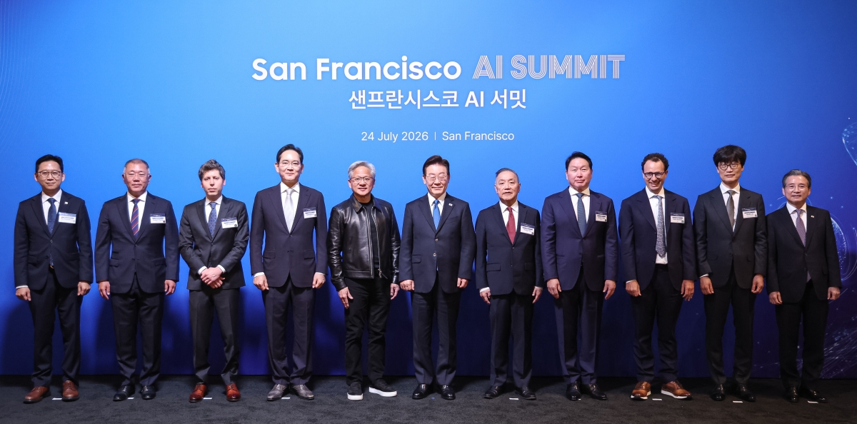 이재명 대통령, 글로벌 AI 리더들과 함께