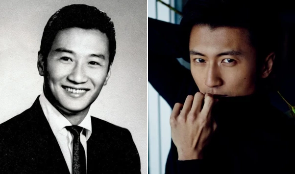 1950~1970년대 홍콩 영화계에서 활약한 배우 사현(왼쪽)의 젊은 시절 모습과 그의 아들인 배우 겸 가수 사정봉(오른쪽). MUBI 홈페이지 캡처