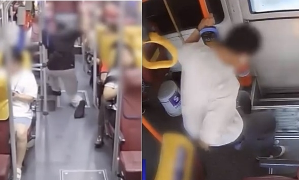 최근 청주에서 버스가 출발할 때 승객이 넘어져 버스기사가 금전적 보상을 한 사건이 잇달아 발생한 가운데 피해 당사자가 모두 동일인으로 확인됐다. MBC 뉴스 캡처